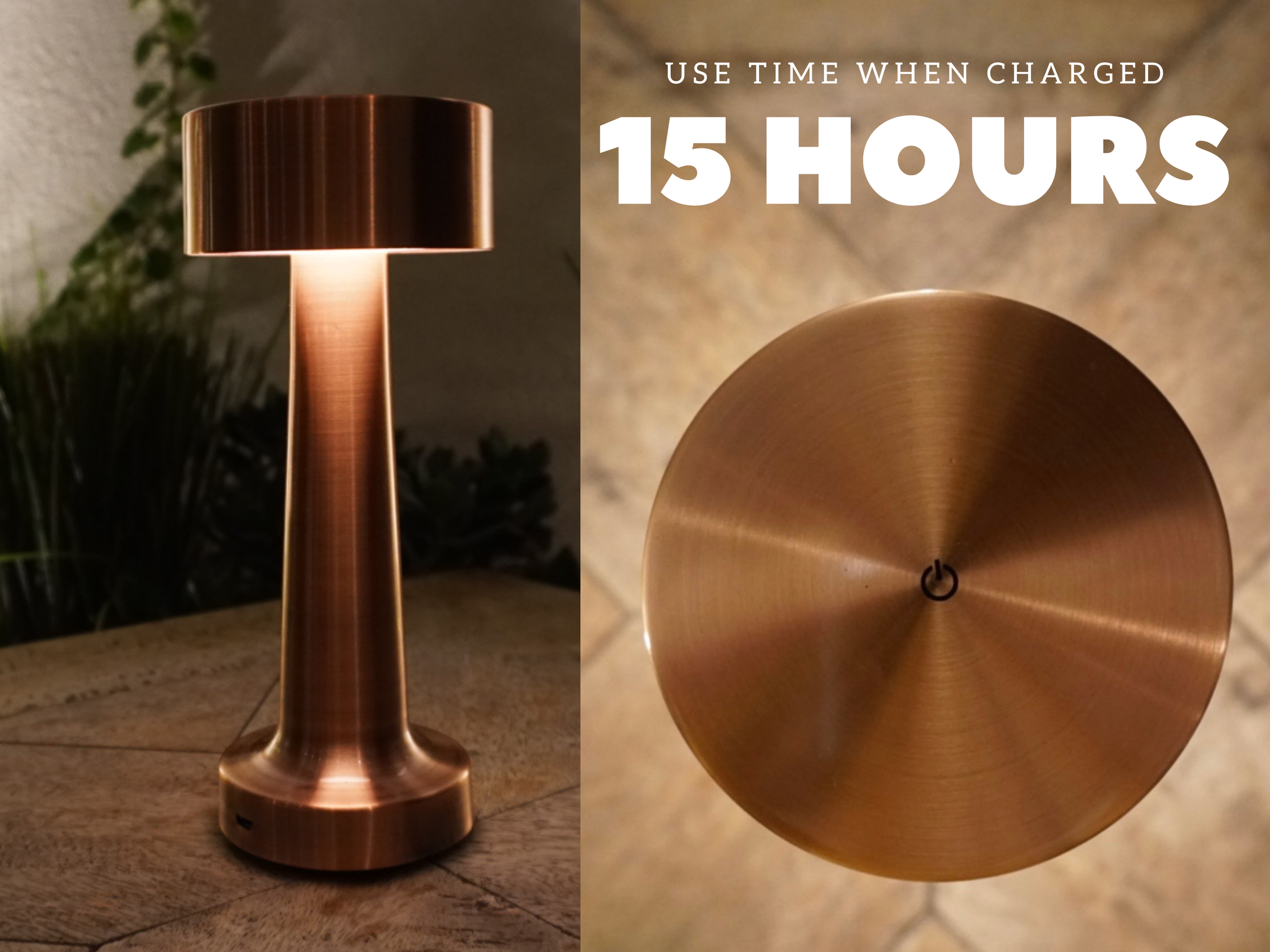 Rose gold lamps online the range